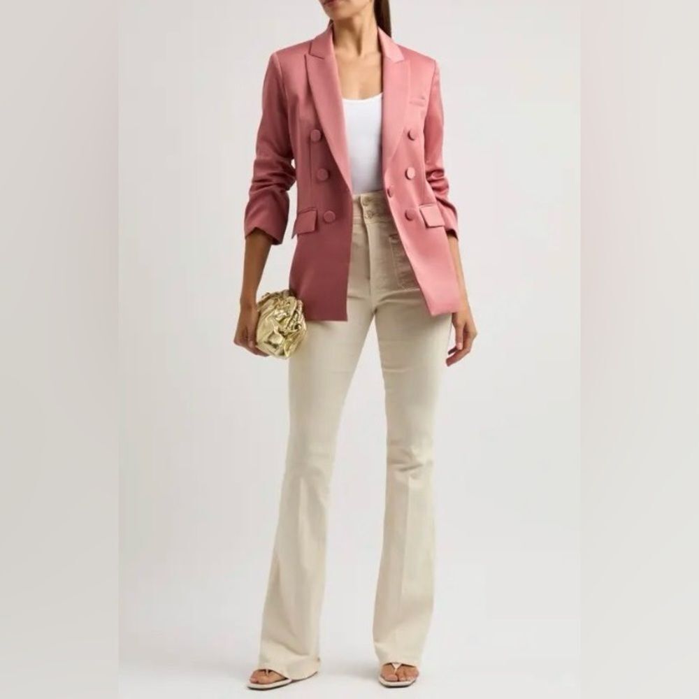 Veronica Beard Cream High-Rise Flare Jeans size 25 - Picture 3 of 8